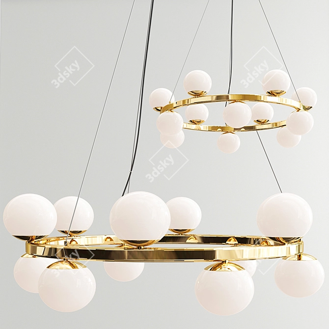 Elegant Illumination: SANNE Design Lamps 3D model image 2
