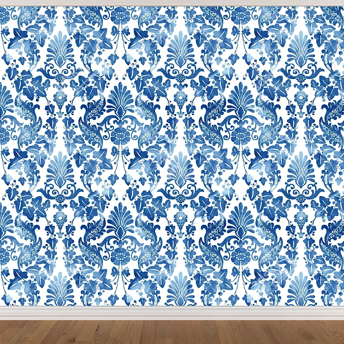 Seamless Wallpaper Set - 3 Colors 3D model image 2