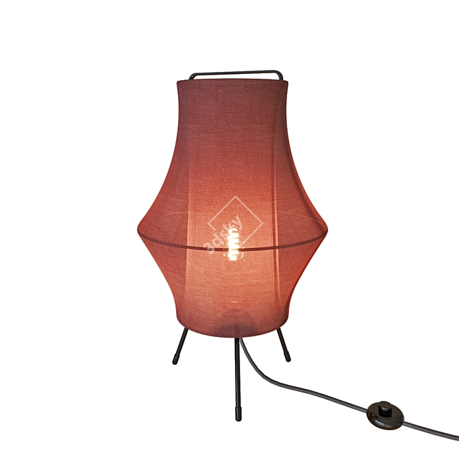 Stylish Turquoise Floor Lamp 3D model image 4