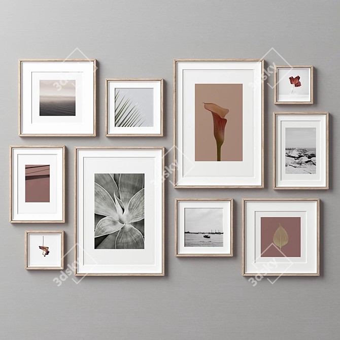 Versatile Picture Frame Set 3D model image 2