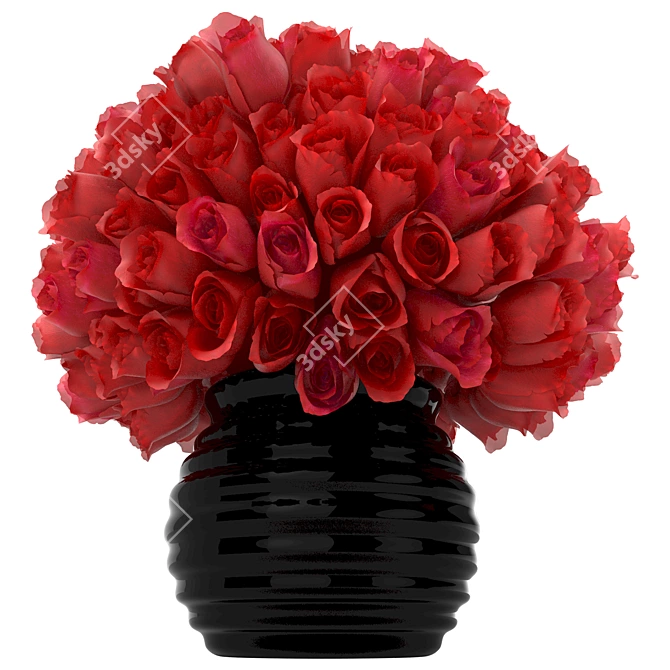 Elegant Rose Bouquet | Realistic 3D Model 3D model image 1