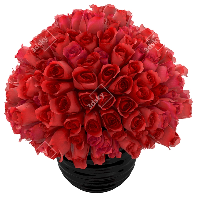 Elegant Rose Bouquet | Realistic 3D Model 3D model image 2