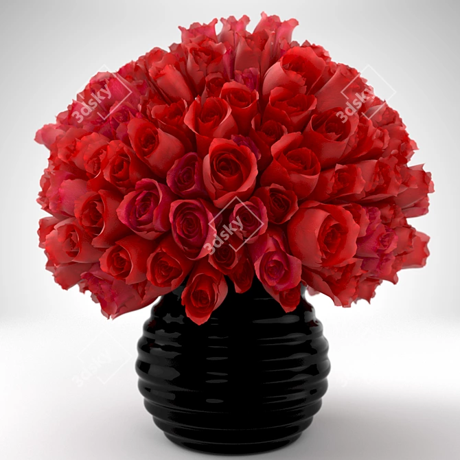 Elegant Rose Bouquet | Realistic 3D Model 3D model image 4