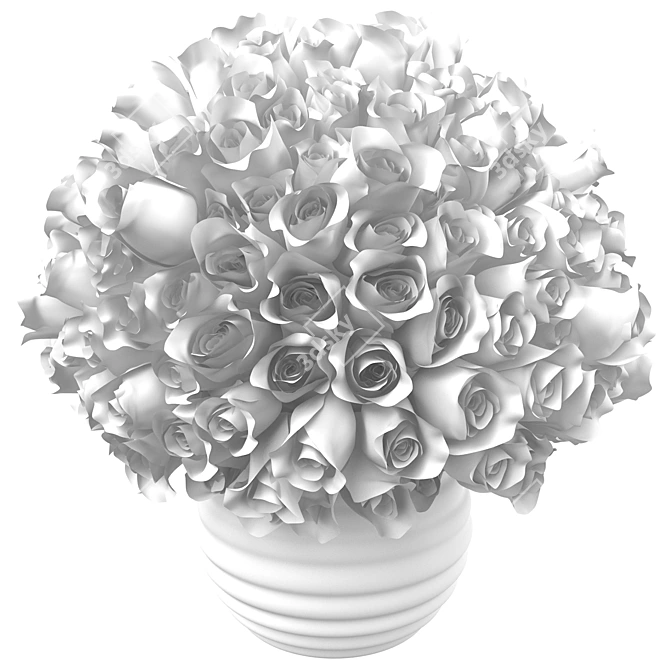 Elegant Rose Bouquet | Realistic 3D Model 3D model image 5