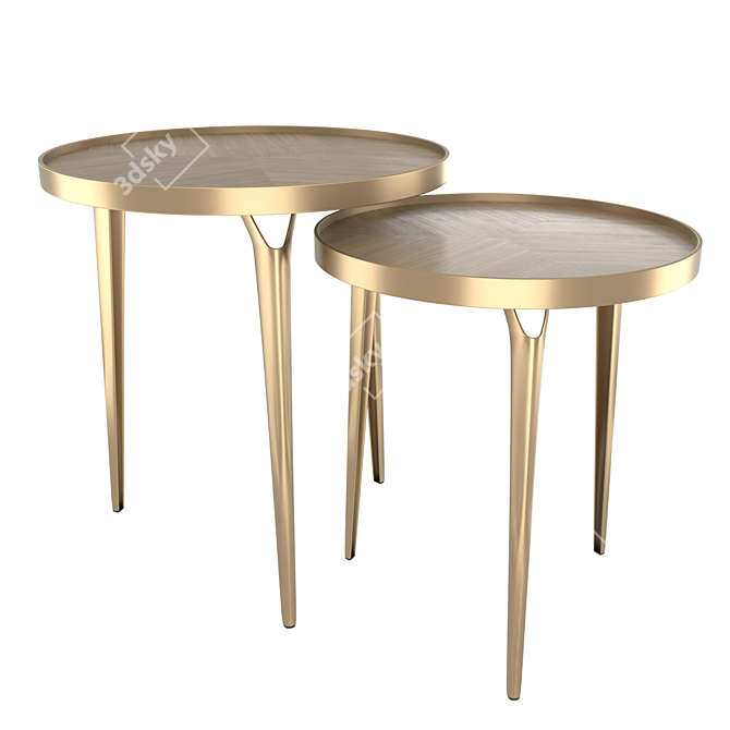 Modern Fusion: Bristol Coffee Tables 3D model image 5