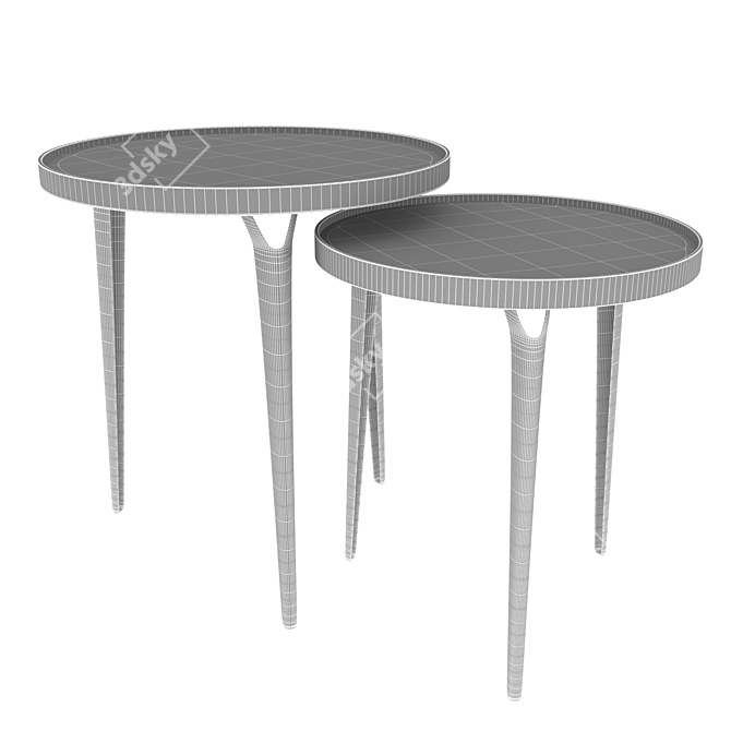 Modern Fusion: Bristol Coffee Tables 3D model image 6