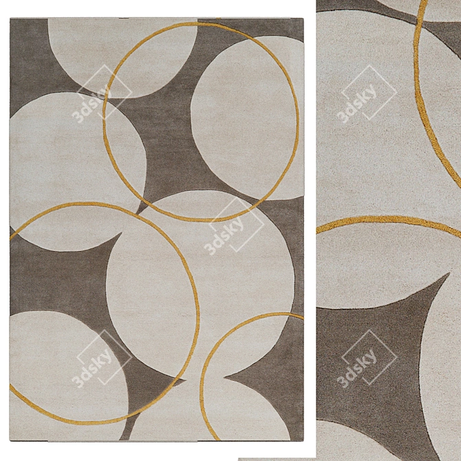 Comfort Collection: Stylish Interior Carpets 3D model image 1