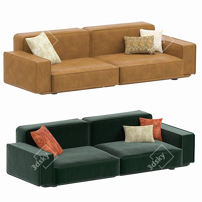 Modern and Comfortable Arlex Sofa 3D model image 1