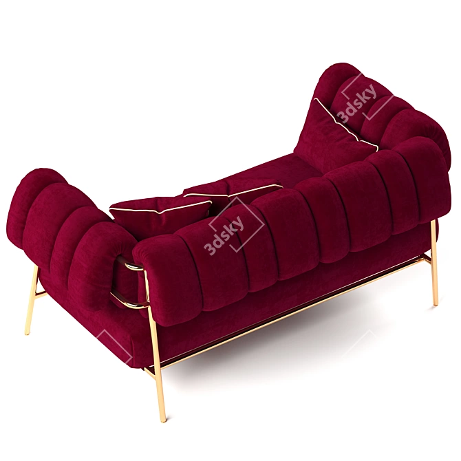 Elegant comfort: Bonaldo Tirella Sofa 3D model image 2