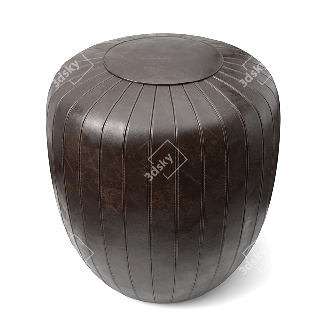 Stylish Tod Lema Pouf 3D model image 1