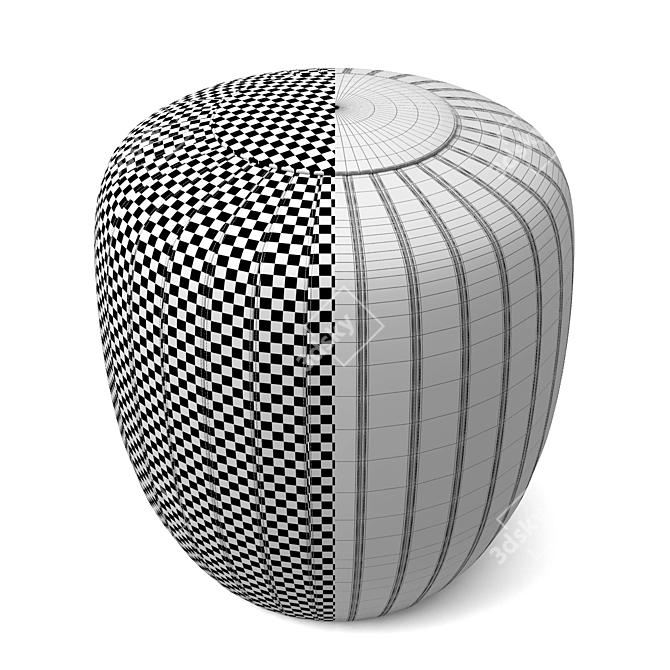 Stylish Tod Lema Pouf 3D model image 3