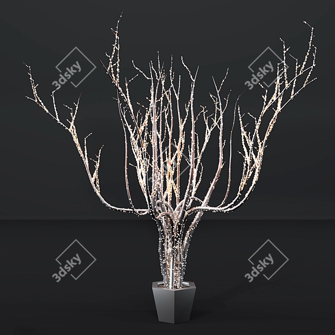 Cityscape Garland Tree Lights 3D model image 5