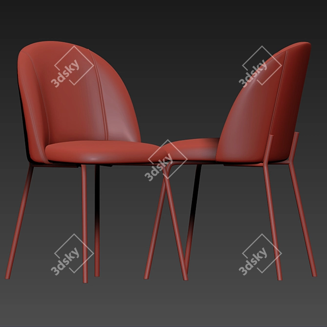 Cloyd Dining Chair Set 3D model image 4