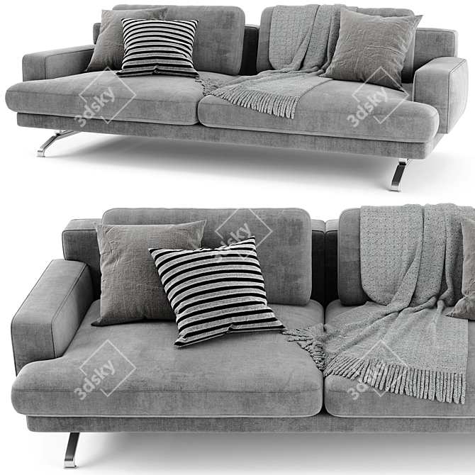 Elegant Lemamobili Mustique Sofa 3D model image 3