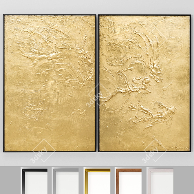 Abstract Art in 5 Frames 3D model image 1