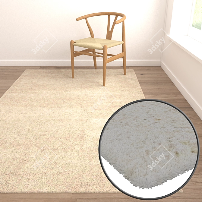 Luxurious Carpet Set for Stunning Interiors 3D model image 5