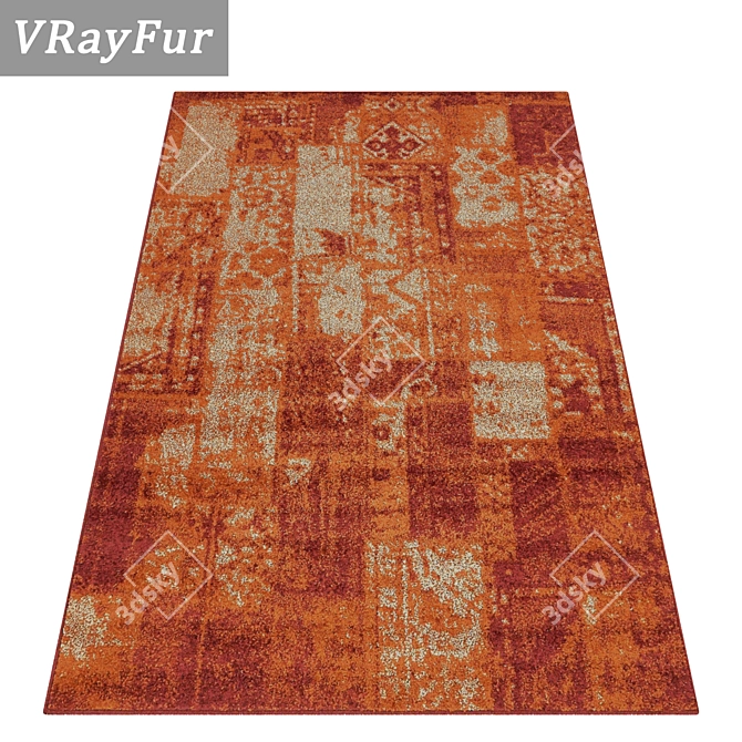 Luxury Carpet Set: High-Quality Textures 3D model image 2