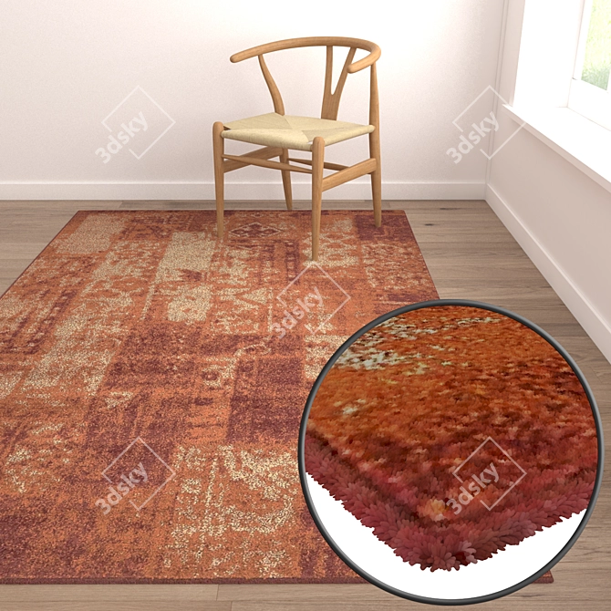 Luxury Carpet Set: High-Quality Textures 3D model image 5