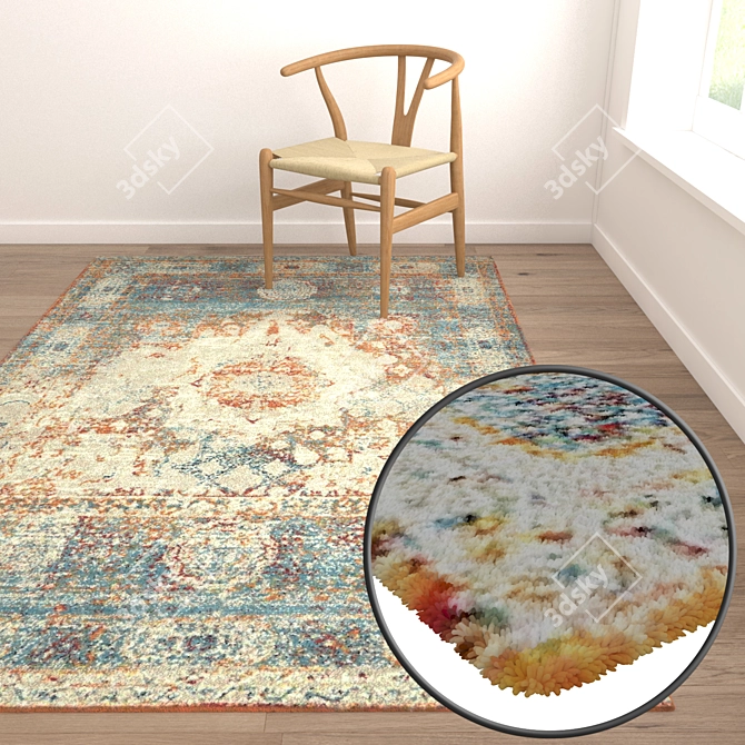 Luxury Carpet Set: High-Quality Textures 3D model image 5