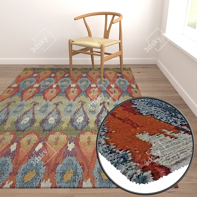 Title: Premium Quality Carpet Set 3D model image 5