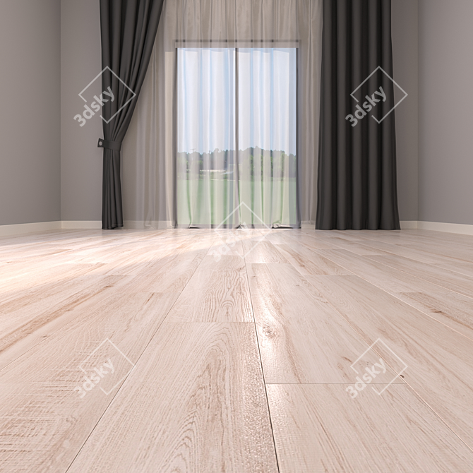 Yurtbay Jacaranda Maple: Versatile Multi-Texture Flooring 3D model image 2