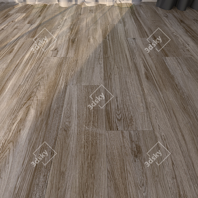 Jacaranda Olive Parquet Tile 20x120 - Multi-Texture 3D model image 1