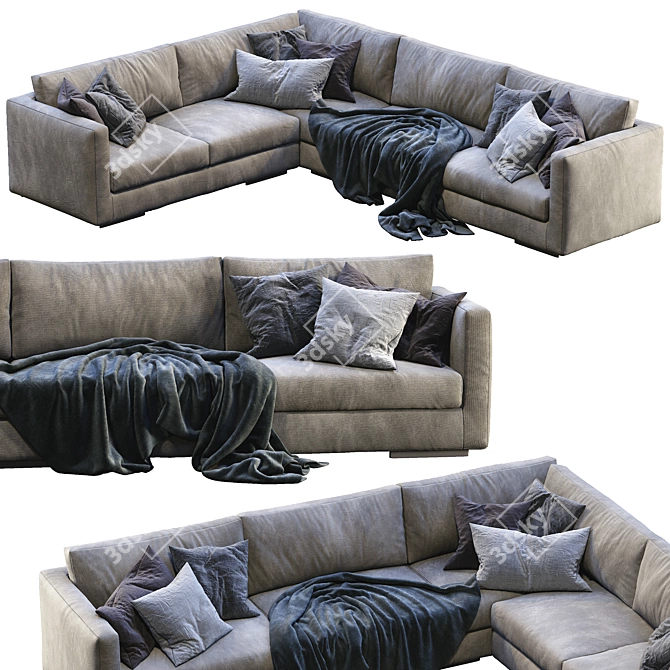 Modern Flexform Magnum Sofa 3D model image 1