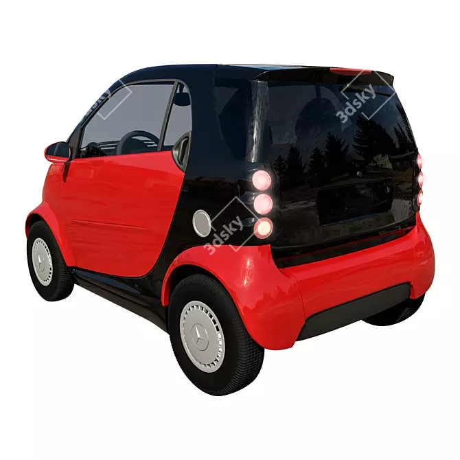 Smart City Coupe: Compact and Smart 3D model image 3