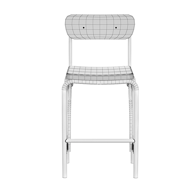 Industrial Loft Solene Bar Stool 3D model image 5