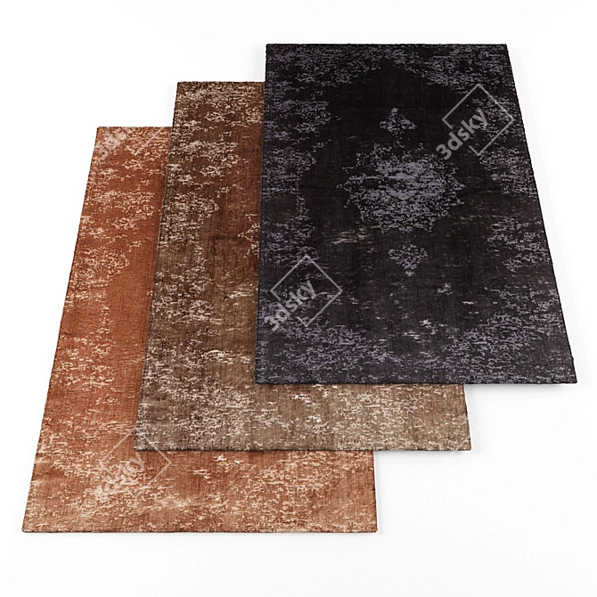 High-Resolution Rugs Bundle 3D model image 1