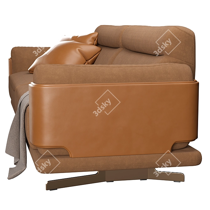 Sleek and Cozy: Ditre Italia Skin Sofa 3D model image 2