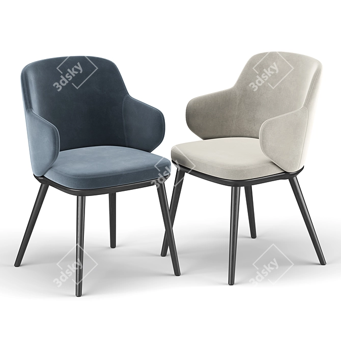  Elegant Foyer Chair - CS1889 3D model image 4