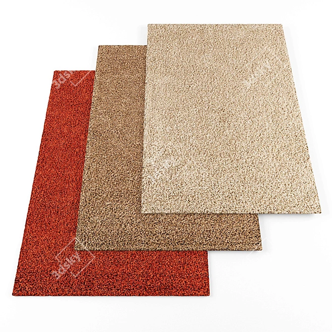 20-Piece Carpet Collection with Texture Links 3D model image 1