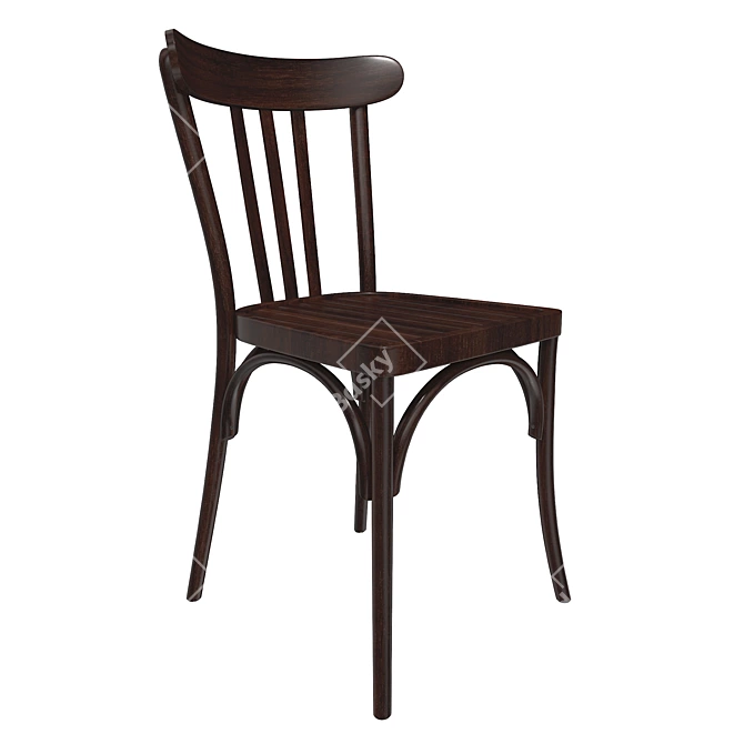 Elegant French Chair: Realistic 3D Model 3D model image 1