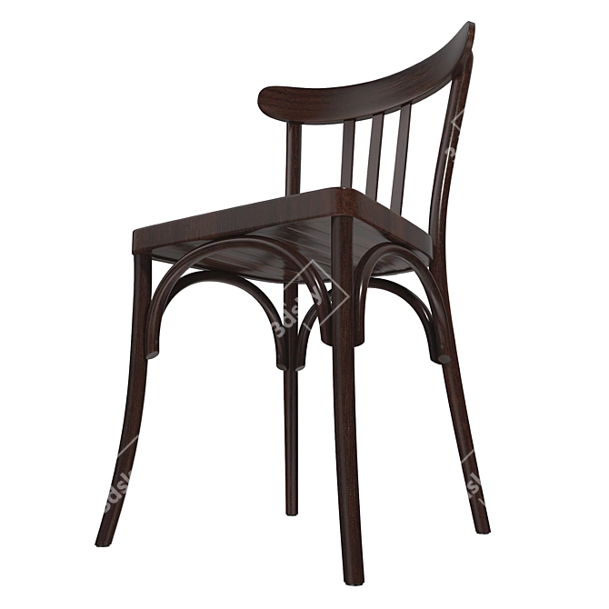 Elegant French Chair: Realistic 3D Model 3D model image 2