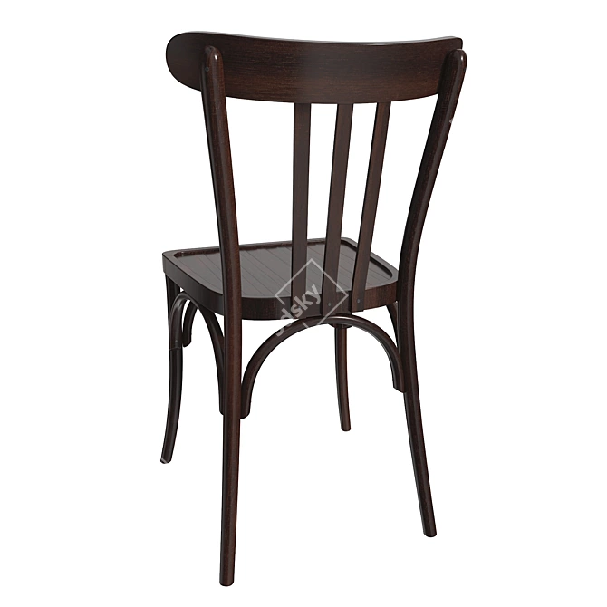 Elegant French Chair: Realistic 3D Model 3D model image 4