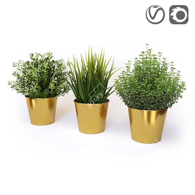 FEJKA Artificial Potted Plants - Lifelike Home Decor 3D model image 5