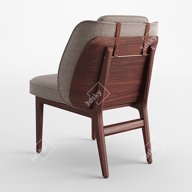 Elegant Brightliner Dining Chair 3D model image 2