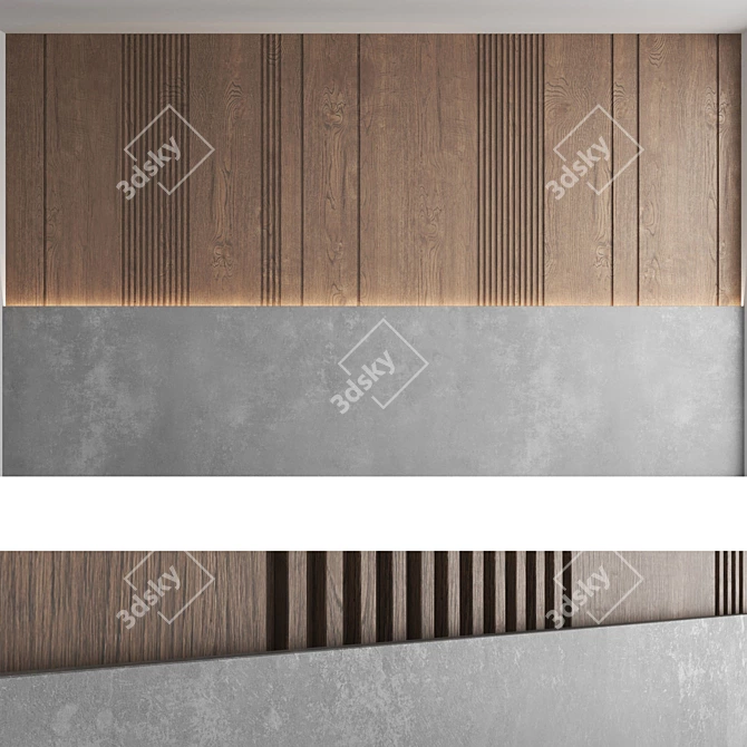 Decorative Panel Set - Premium Wall Decor 3D model image 4