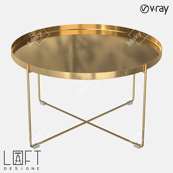 Loft Designe 60823 Coffee Table 3D model image 1