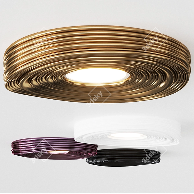 Roma LED Plaster Ceiling Light 3D model image 3