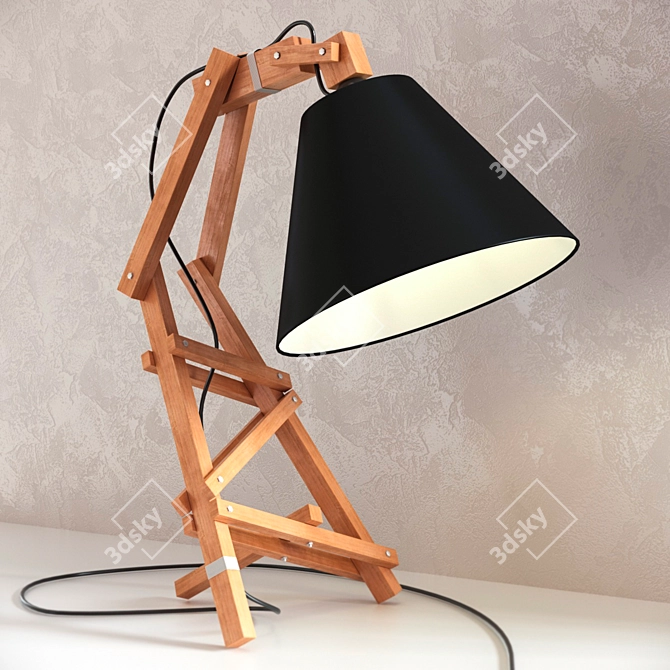 Minimalist Table Lamp by Paladim 3D model image 1