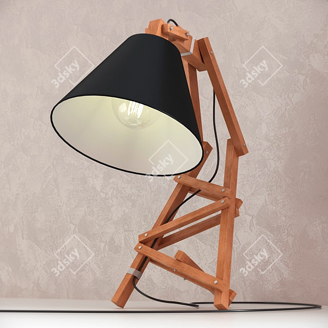Minimalist Table Lamp by Paladim 3D model image 3