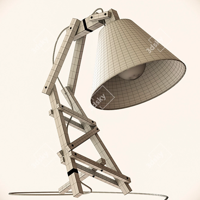 Minimalist Table Lamp by Paladim 3D model image 4