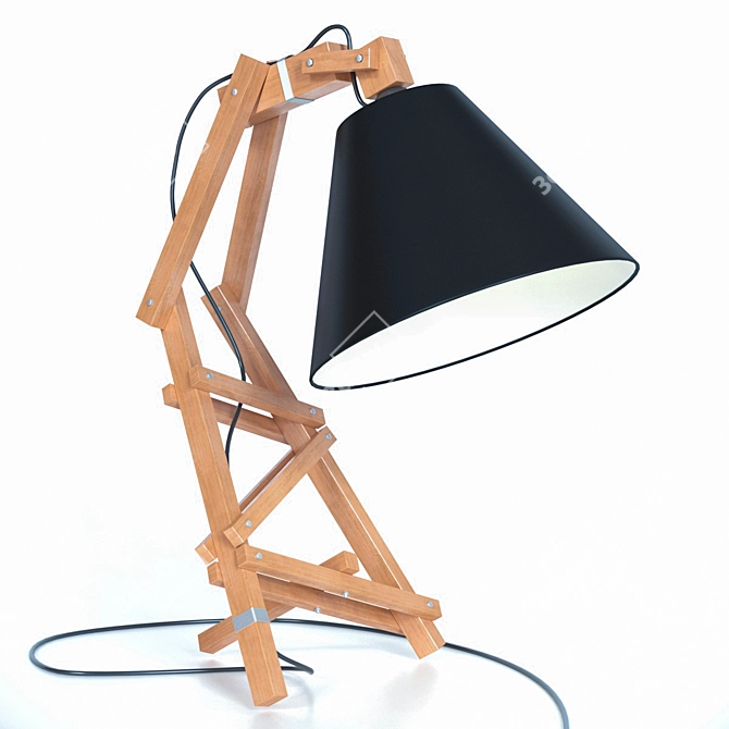 Minimalist Table Lamp by Paladim 3D model image 5