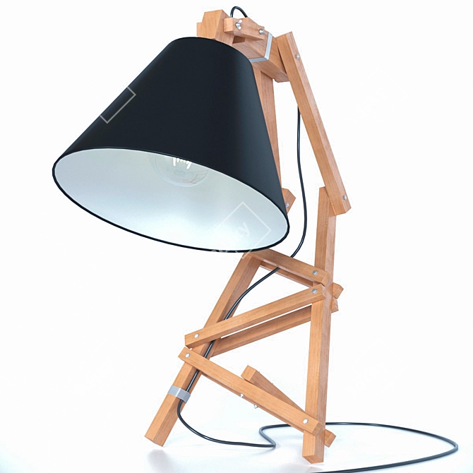 Minimalist Table Lamp by Paladim 3D model image 6