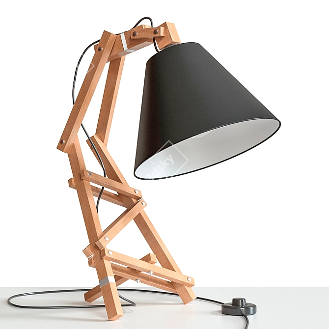 Minimalist Table Lamp by Paladim 3D model image 9