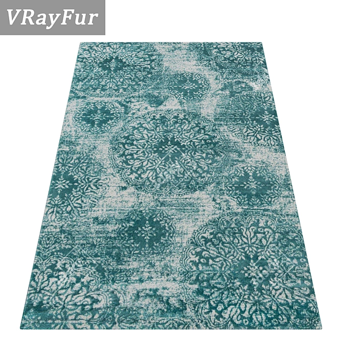 Luxury Carpets Set: High-Quality Textures 3D model image 2