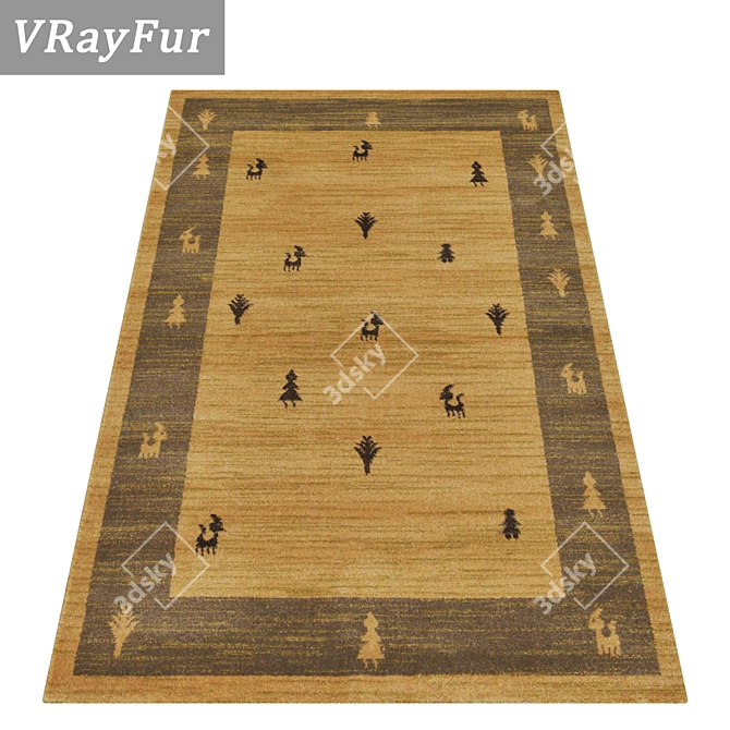 Luxury Carpets Set 3D model image 2