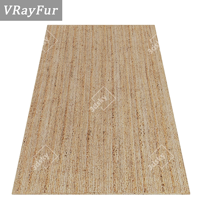 Title: Luxury Carpet Set: Versatile Textures 3D model image 2